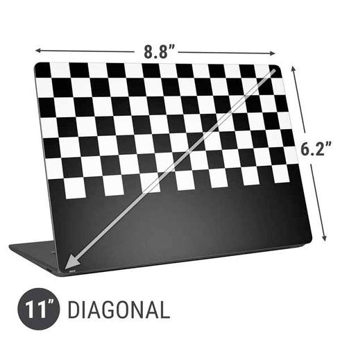 Checkerboard Split Universal Laptop 11in (8.8 x 6.2in) Skin